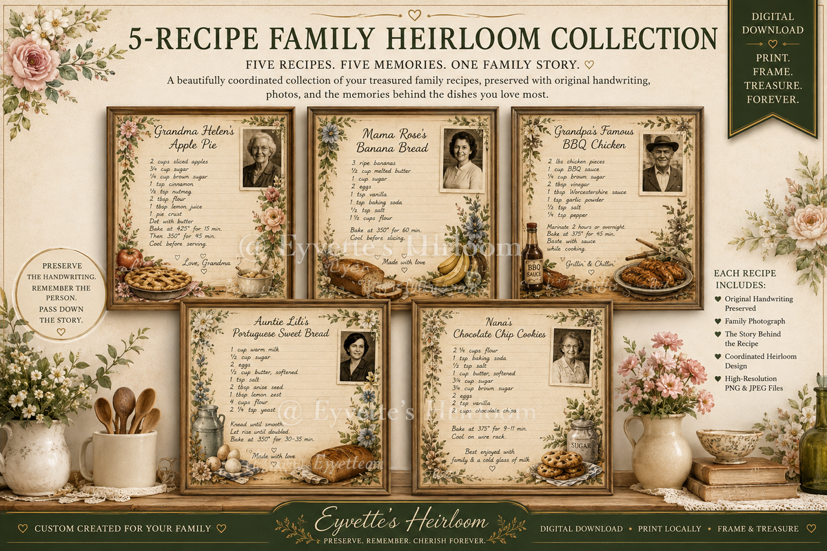 Five Recipe Memory Heirloom Collection