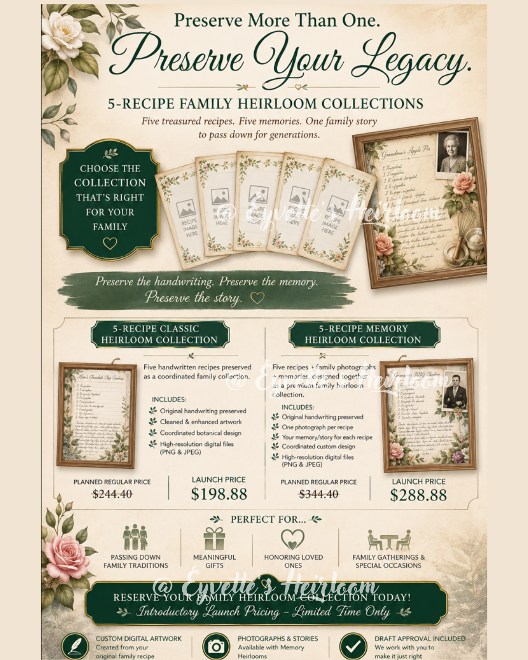 Five Recipe Family Heirloom Collection