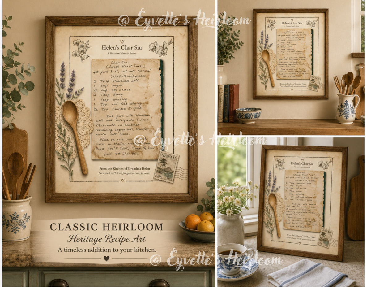 Custom Handwritten Recipe Heirloom – Family Recipe Restoration
